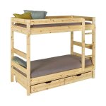 Ma chambre d'enfant lit superpos enfant wood bois naturel 80x190 cm