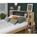 Ma chambre d'enfant tête de lit ado pola bois naturel 140 cm Ma chambre d'enfant tête de lit ado pola bois naturel 140 cm