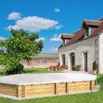Couverture d?hiver piscines bois octogonales allongées octo plus 640 Couverture d?hiver piscines bois octogonales allongées octo plus 640