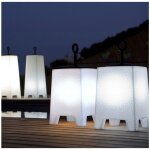 Lampe  poser mora led blanc h58