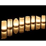 Lot de 8 lampes imagilights collection djobie avec led assorties et