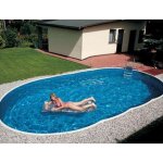 Piscine ovale azuro luxe poolmarina autoportante ou enterre
