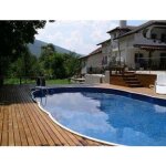 Piscine ovale azuro luxe poolmarina autoportante ou enterre
