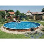 Piscine ronde azuro poolmarina luxe autoportante ou enterre 5. 5x1. 20