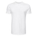 Tee - shirt blanc logotis� mixte - personnalisation recto / verso