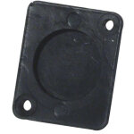 Accessory accessoire plaque d'obturation universelle xlr, plast. noir - accessoires construction de malles ...