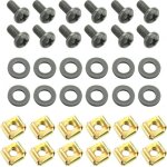 Adam hall 19 parts 5924 m12 ah - lot de 12 vis m6 x 12 mm avec écrou cage et rondelle - pièces de rechange ... Adam hall 19 parts 5924 m12 ah - lot de 12 vis m6 x 12 mm avec écrou cage et rondelle - pièces de rechange ...