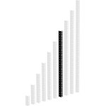 Adam hall 19 parts 61535 b 14 - profilé rack acier noir heavy duty 14 u - racks Adam hall 19 parts 61535 b 14 - profilé rack acier noir heavy duty 14 u - racks