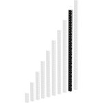 Adam hall 19  parts 61535 b 18 - profil� rack acier noir heavy duty 18 u - rails de rack