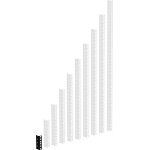 Adam hall 19 parts 61535 b 2 - profilé rack acier noir heavy duty 2 u - racks Adam hall 19 parts 61535 b 2 - profilé rack acier noir heavy duty 2 u - racks