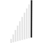 Adam hall 19 parts 61535 b 20 - profilé rack acier noir heavy duty 20 u - racks Adam hall 19 parts 61535 b 20 - profilé rack acier noir heavy duty 20 u - racks