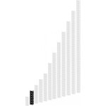 Adam hall 19  parts 61535 b 3 - profil� rack acier noir heavy duty 3 u - rails de rack