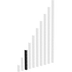Adam hall 19  parts 61535 b 6 - profil� rack acier noir heavy duty 6 u - racks
