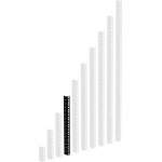 Adam hall 19 parts 61535 b 8 - profilé rack acier noir heavy duty 8 u - racks Adam hall 19 parts 61535 b 8 - profilé rack acier noir heavy duty 8 u - racks