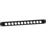 Adam hall 19  parts 872213 - panneau 1 u pour rack 19 , profil en u, 12 trous pour embases  d  - accessoires ...