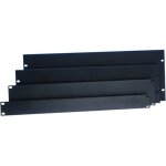 Adam hall 19  parts 87222 - plaque aveugle 2 u pour rack 19 , aluminium, profil en u - accessoires constructi ...