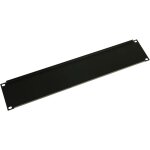 Adam hall 19  parts 87222 stl - plaque aveugle 2 u pour rack 19 , acier, profil� en u - accessoires constructi ...