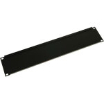 Adam hall 19  parts 87222 stl - plaque aveugle 2 u pour rack 19 , acier, profil� en u - accessoires constructi ...
