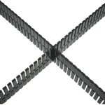 Adam hall 19  parts 87402 t - s�parateur universel pour tiroir rackable 2 u - accessoires construction ...