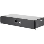 Adam hall 19  parts 87402 s - tiroir rackable 2 u en acier de profondeur 200 mm - tiroirs de baie pour ...