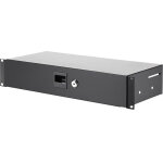 Adam hall 19  parts 87402 s - tiroir rackable 2 u en acier de profondeur 200 mm - tiroirs de baie pour ...