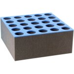 Adam hall 19  parts 87406 mi - insert mousse rangement micros pour tiroir rackable 6 u 87406 - tiroirs ...