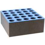 Adam hall 19  parts 87406 mi - insert mousse rangement micros pour tiroir rackable 6 u 87406 - �tuis ...
