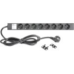 Adam hall 19  parts 87471 - multiprise secteur 8 prises rackable 19  - prises multiples