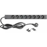 Adam hall 19  parts 87471 usb - multiprise secteur 8 prises rackable 19  avec interrupteur et 2 - multiprises ...