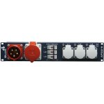 Adam hall 19  parts 87480 - multiprise secteur schuko 9 prises rackable 19 , 2u - multiprises rackables ...