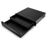 Adam hall 19  parts rack drawer 02 double ergo - tiroir de rack 19  2 u - tiroirs de baie pour malles ...