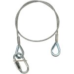 Adam hall accessories s 37060 - lingue de scurit diamtre 3 mm avec maillon rapide longueur - cbles ...