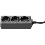 Adam hall accessories 8747 x 3 m 3 - multiprise secteur 3 prises 3m longeur du cble - prises multiples ...