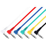 Adam hall cables 3 star bgg 0120 set - lot de 6 c�bles patch 6, 3 mm jack coud� st�r�o 1, 20 m - c�bles ...