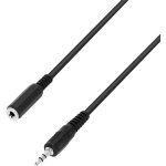 Adam hall cables 3 star byw 0100 - cble de rallonge jack 3, 5 mm stro, 1 m - cbles symtriques