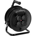 Adam hall cables 3 star cd 25 pwr - enrouleur de c�ble �lectrique 4 - fois schuko ip44, 25m - enrouleur ...