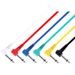 Adam hall cables 3 star irr 0060 set - lot de 6 c�bles patch 6, 3 mm jack coud� mono 0, 60 m - c�bles ...