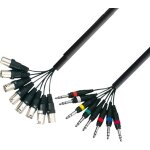 Adam hall cables 3 star l8 mv 0300 - cble multipaire 8 x xlr mle vers 8 x jack 6, 35 mm trs - cbles ...