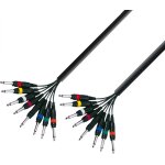 Adam hall cables 3 star l8 pp 0500 - cble multipaire 8 x jack 6, 35 mm mono vers 8 x jack 6, 35 mm - ...
