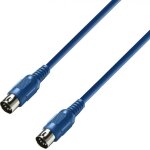 Adam hall cables 3 star midi 0075 blu - c�ble midi 0, 75 m bleu - c�bles midi
