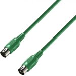 Adam hall cables 3 star midi 0075 grn - cble midi 0, 75 m vert - cbles midi