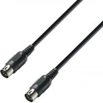 Adam hall cables 3 star midi 0300 blk - cble midi 3 m noir - cbles midi