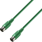 Adam hall cables 3 star midi 0300 grn - cble midi 3 m vert - cbles midi