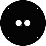 Adam hall cables 4 star cd 042 d2 - face avant pour k4cd042 avec 2 trous de type d - enrouleur de c�ble ...