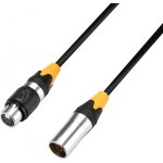 Adam hall cables 4 star dgh 0500 ip65 - c�ble dmx aes / ebu xlr m�le 5 points vers xlr femelle - c�bles ...