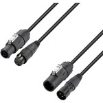 Adam hall cables 4 star h tcon d 0500 - c�ble hybride secteur et dmx xlr 3 broches x x series - c�bles ...