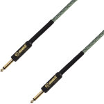 Adam hall cables 4 star ipp 0900 grn - cble d'instrument gaine nylon adam hall jack ts 9 m - fiches ...