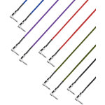 Adam hall cables 4 star irr 0060 set - pedalboard patch cable set of 5 adam hall� angled jack - c�bles ...