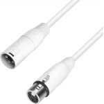Adam hall cables 4 star mmf 0100 snow - c�ble micro xlr m�le vers xlr femelle 1 m blanc - c�bles de microphone ...