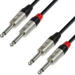 Adam hall cables 4 star tpp 0600 - c�ble audio rean 2 x jack 6, 35 mm mono vers 2 x jack 6, 35 mm - c�bles ...